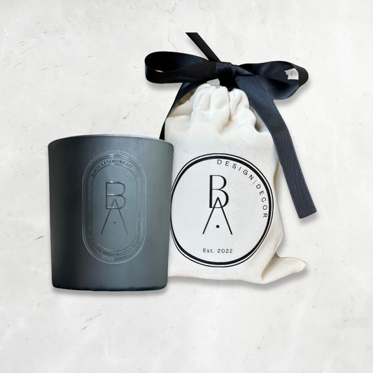 Designer Black Luxury Candle