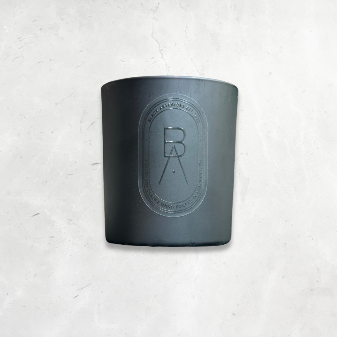 Designer Black Luxury Candle
